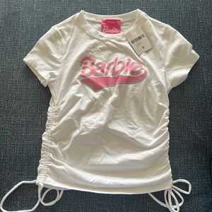 Pink and White Barbie shirt